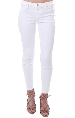 jean en denim blanc jambe skinny