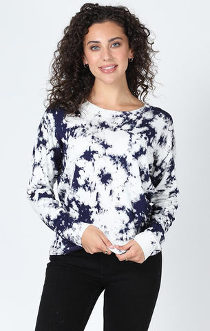 PULL AMBER BLEACH CENTRAL PARK WEST ENSEMBLES ASSORTIS EN TRICOT MARINE ET BLANC