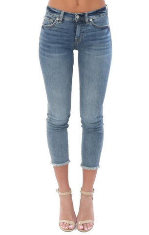 7 FOR ALL MANKIND DENIM ROXANNE JEAN SKINNY COURT À LA CHEVILLE