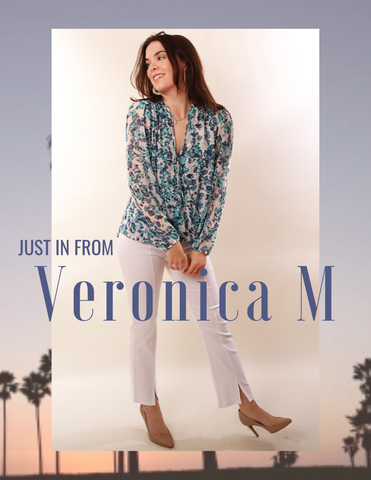 VERONICA M TOPS BLOUSES IMPRIMÉS BLEU