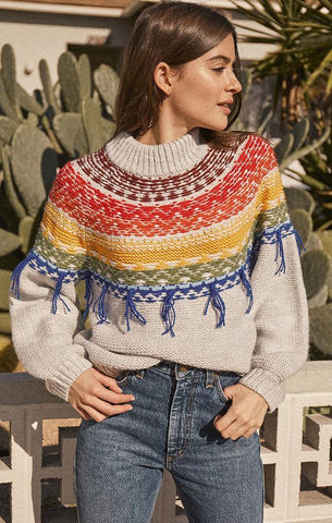 PAYTON FAIR ISLE PULL SAYLOR TRICOTS BOHO COLORÉS