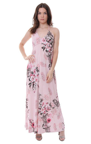 robe longue veronica m robe rose fleurie