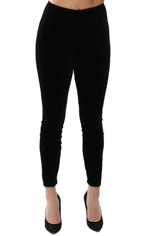 LEGGING LYSSÉ VELOURS NOIR TAILLE HAUTE LEGING SKINNY CHIC CONFORTABLE