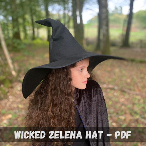 DIY witches hat sewing pattern pdf download