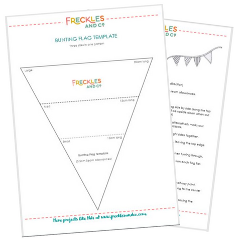 Free bunting template