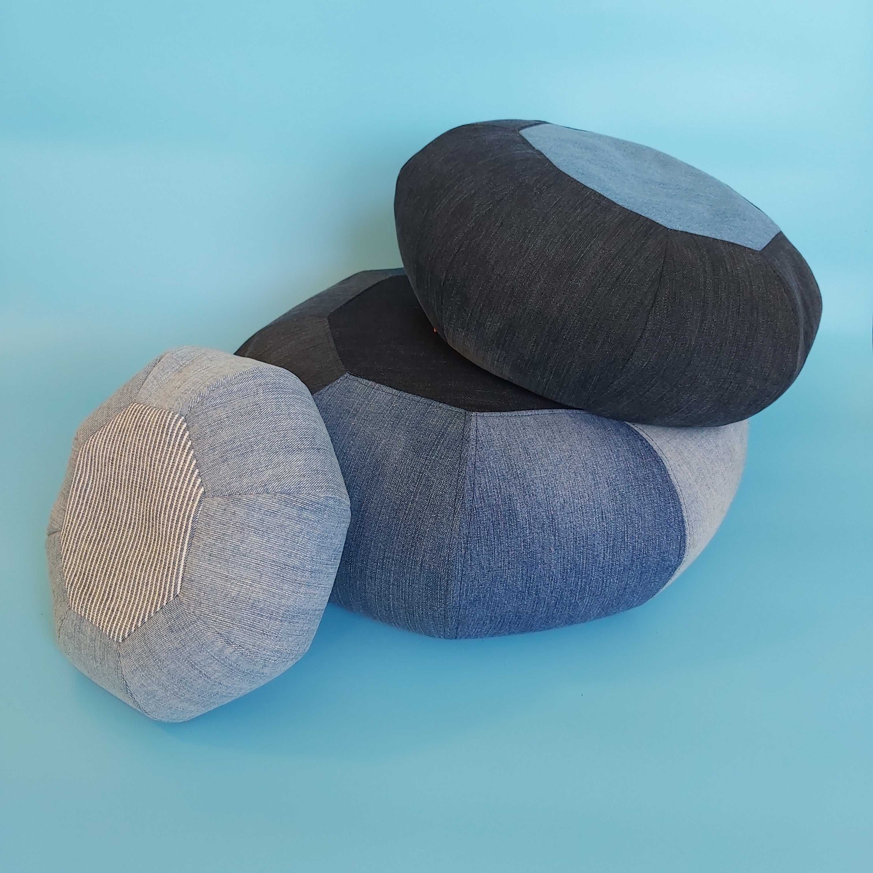 Denim floor cushions sewing pattern