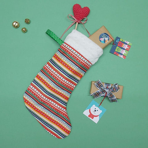 DIY Christmas stocking sewing pattern