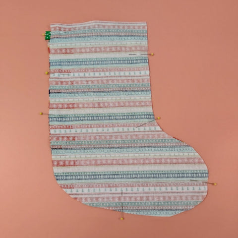Christmas Stocking sewing tutorial Freckles and Co