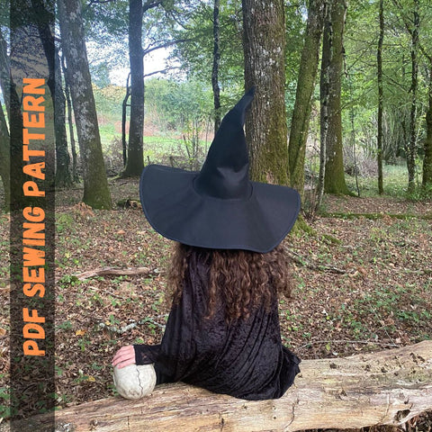 DIY witches hat sewing pattern pdf download