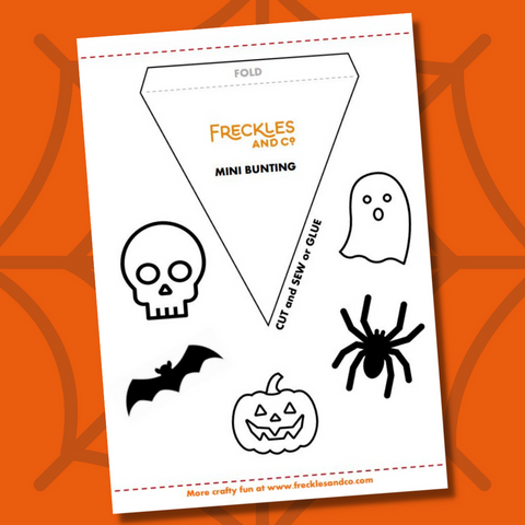 FREE Dinky Halloween party bunting