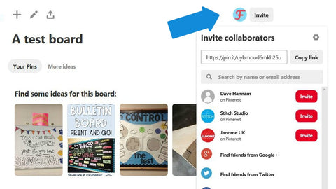 Pinterest add collaborators