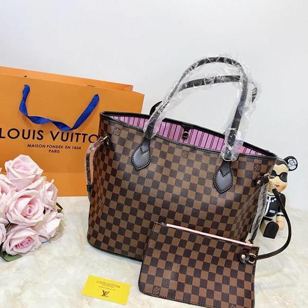 Louis Vuitton LV Lattice Neverfull MM BagLouis Vuitton LV Lattice Neverfull MM Bag