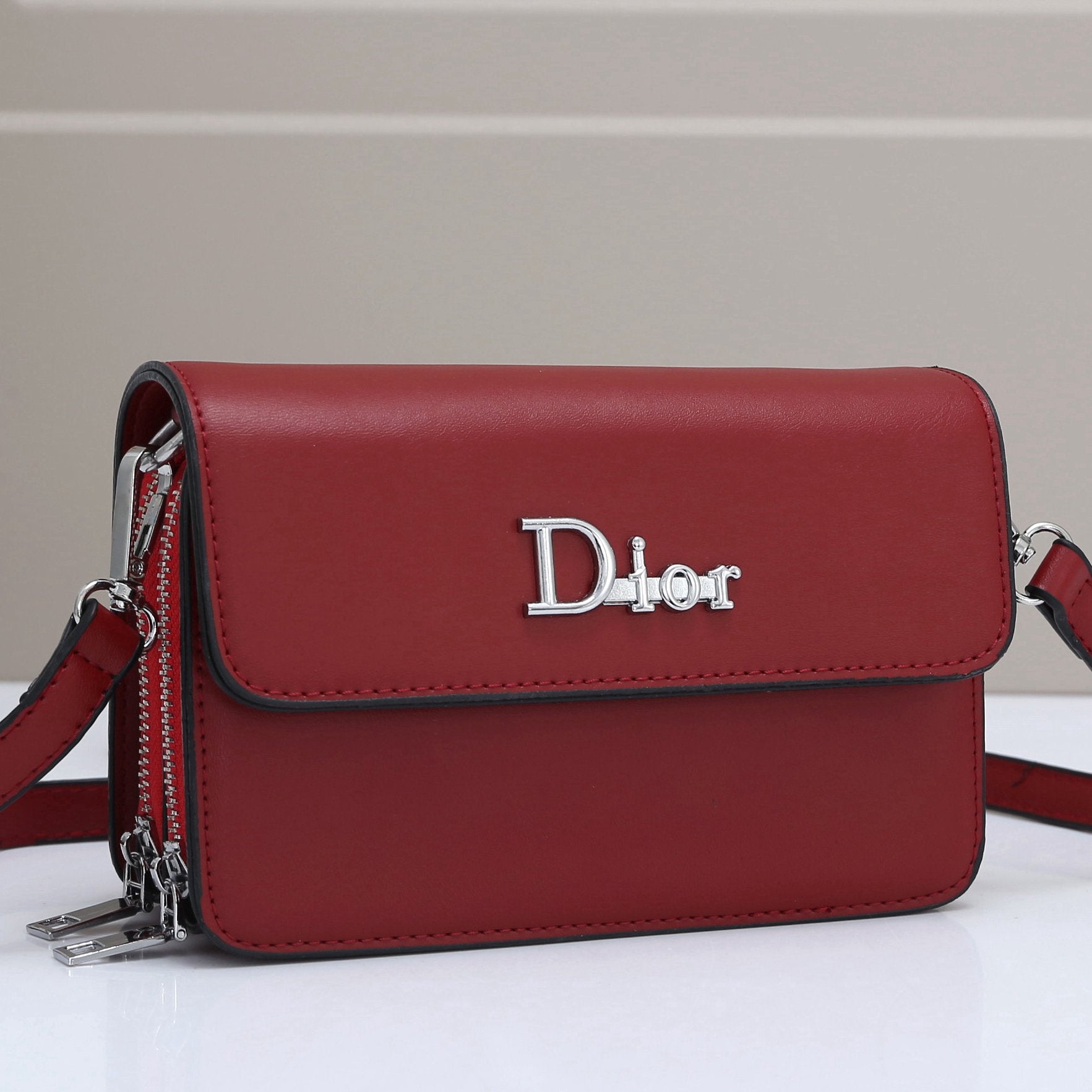 Dior Fashion Leather Crossbody Satchel Shoulder Bag