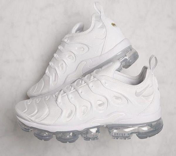 Nike Air Vapormax Plus Triple White Running Sneakers Sport Shoes