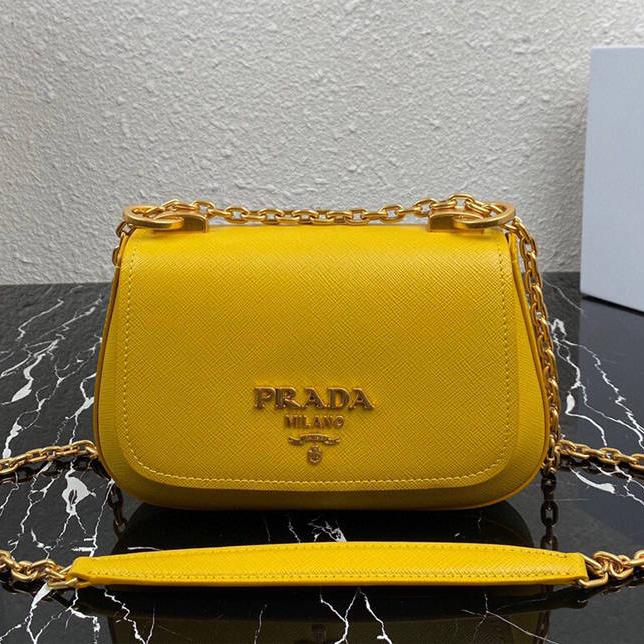 Prada High Quality Women Fashion Leather Satchel Crossbody