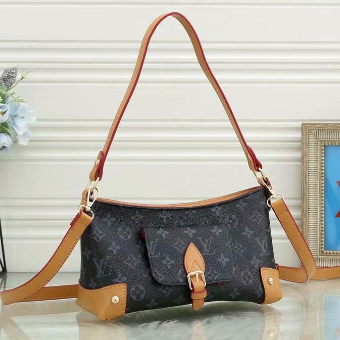 Louis Vuitton LV  Women Leather Crossbody Satchel Shoulder Bag