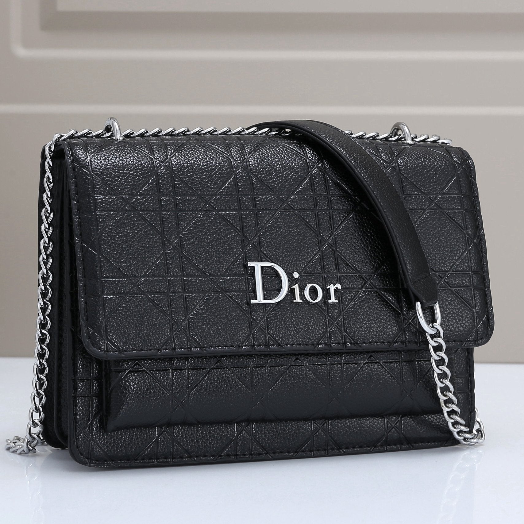 Dior Fashion Leather Crossbody Satchel Shoulder Bag