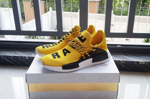 Adidas NMD Human Race Yellow Leisure Running Sports Shoes