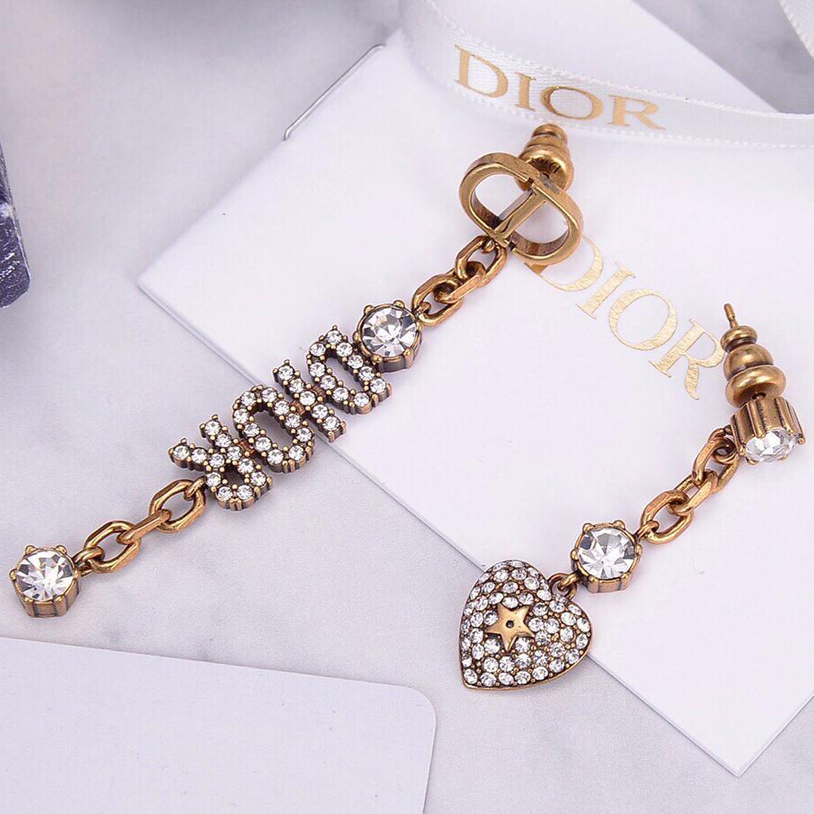 DIOR Fashion Pendant Earrings Accessories Jewelry