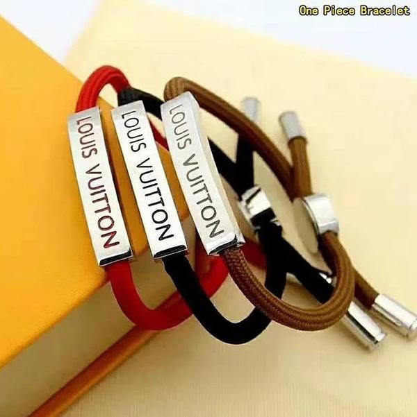 LV Louis Vuitton Newest Women Men Personality Drawstring Bracelet Hand Catenary