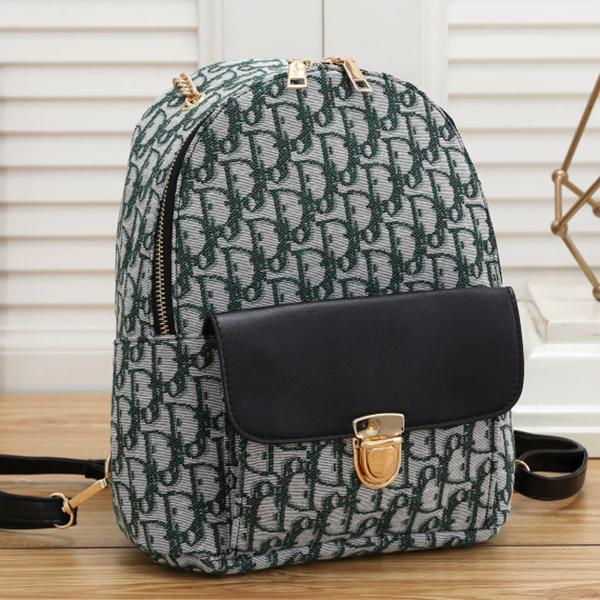 Dior Fashion Leather Backpack Satchel Shoulder Bag