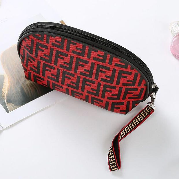 FENDI Fashionable Women Makeup Bag Cosmetic Bag Zipper Purse Wal