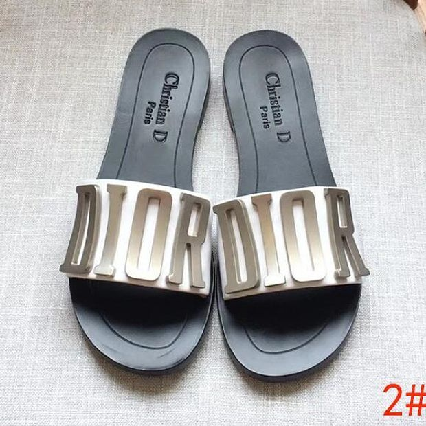 DIOR Trending Woman Stylish Flat Sandals Slipper Shoes