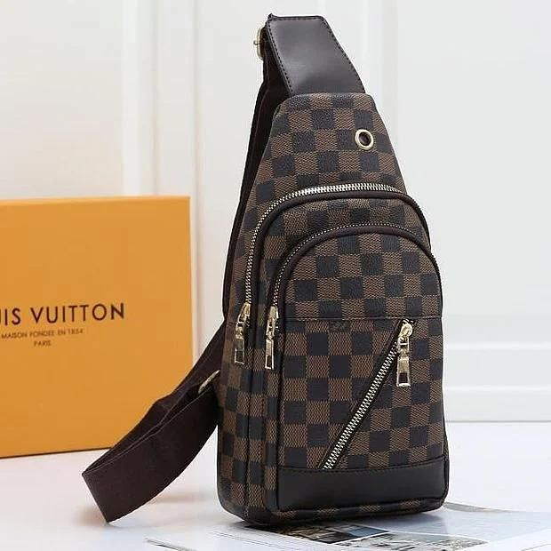 LV Louis Vuitton Women Leather Backpack Satchel Crossbody Bag
