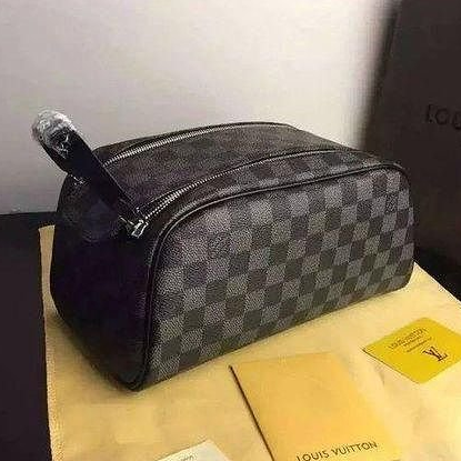 LV Louis Vuitton Classic Hot Sale Women Makeup Bag Cosmetic Bag Double Zipper Purse Wallet Handbag