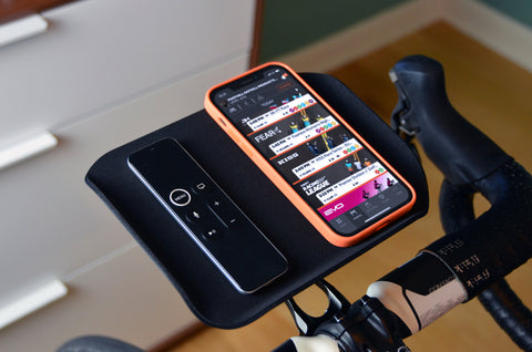 trainer tray for indoor cycling