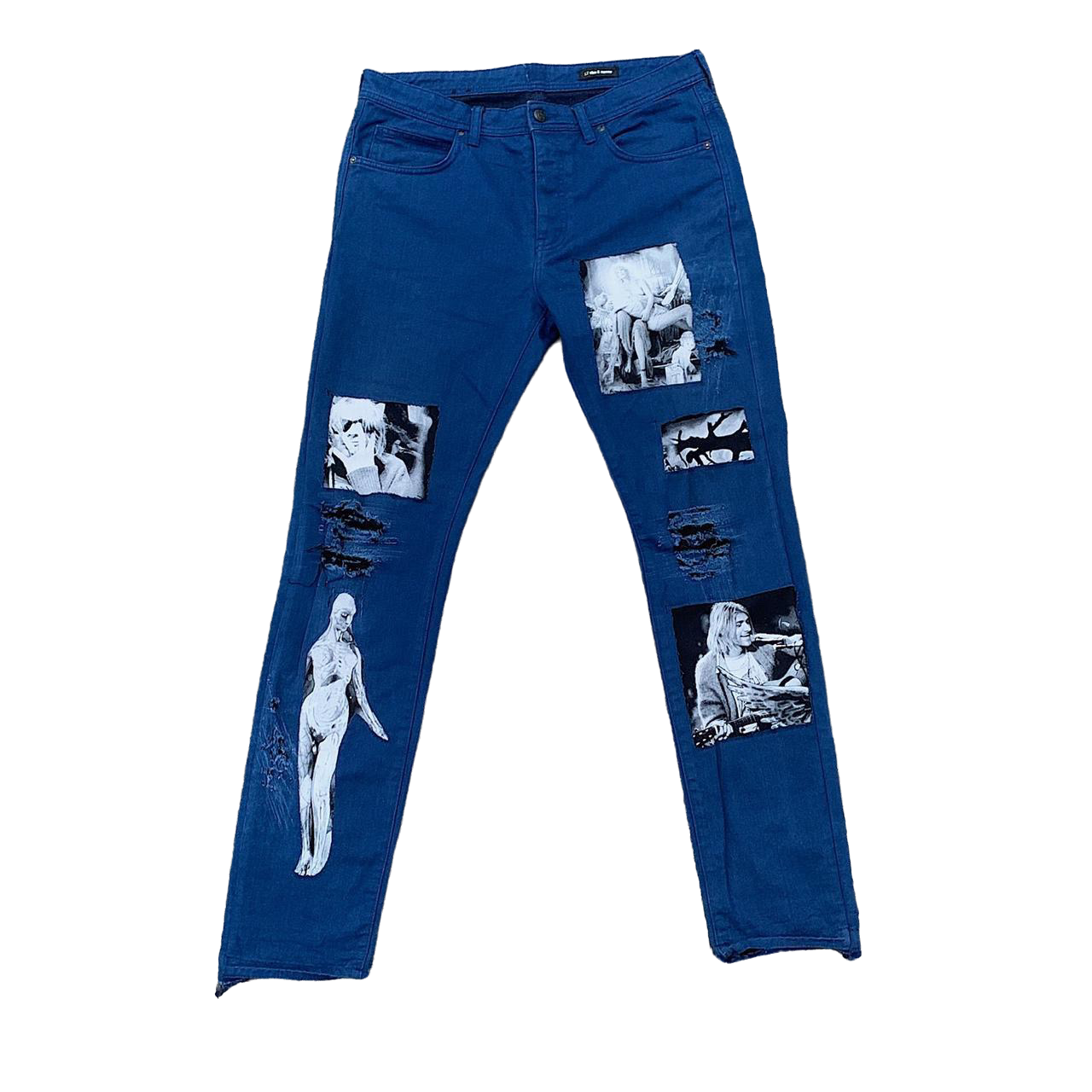 Hand Painted/Customized Jeans. Unique Piece.No Copies Made. Anime Theme.  Fan Art | eBay