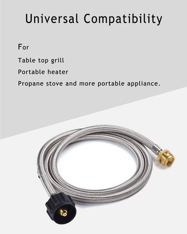 Propane Braided Hose with Universal Compatibility