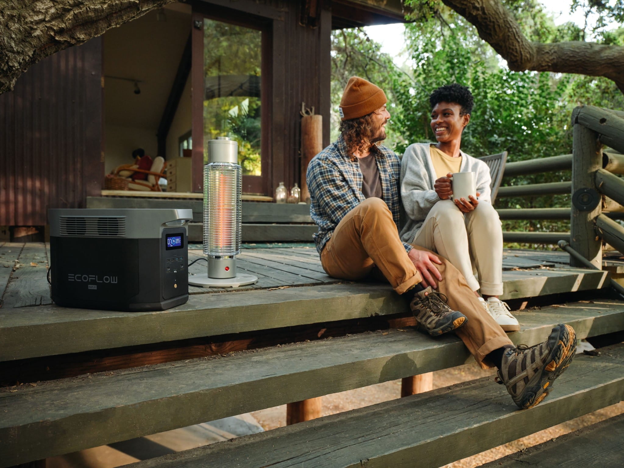 Delta 2 Max Portable Power Station Outdoors