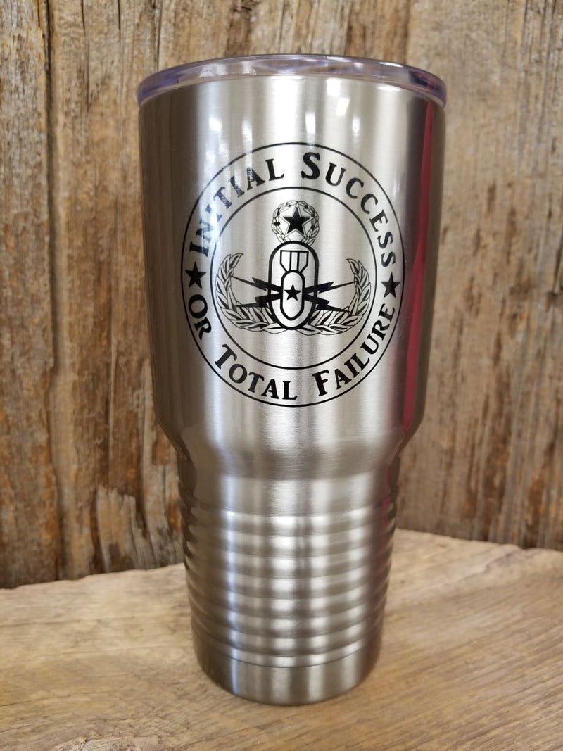 F3 Laser Engraved Stainless Steel Tumbler 20 Oz (Silver) – The F3 Gear Store