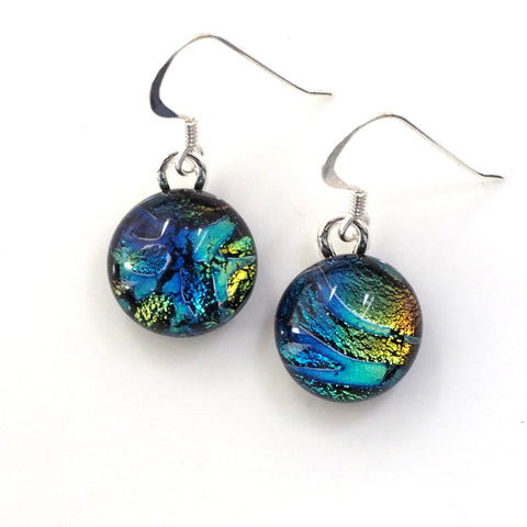 Fused Glass Dangle Earrings – Fired Creations