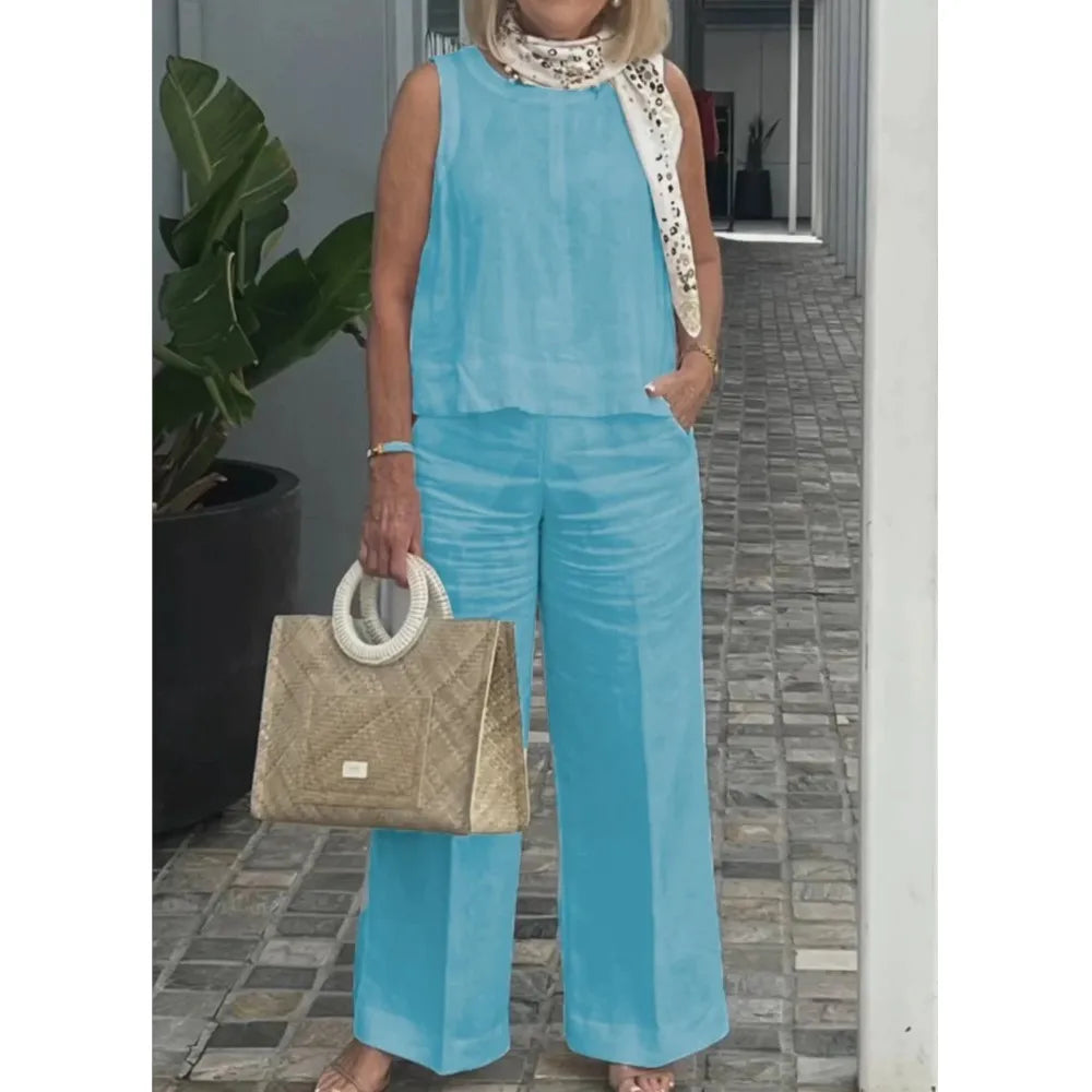 Conjunto Calça e Blusa Carmen + Sandália de Brinde 5