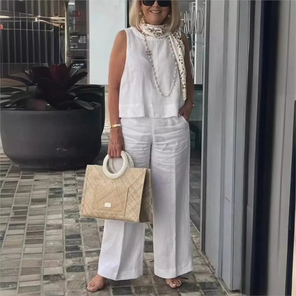 Conjunto Calça e Blusa Carmen + Sandália de Brinde 2