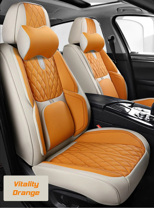 fine_car_interiors - Lv seat cover ( multicolored) One of our best selling complete  seat covers, grab yours now and lit up ur car interior ~~~ Packages  comes with matching steering cover and