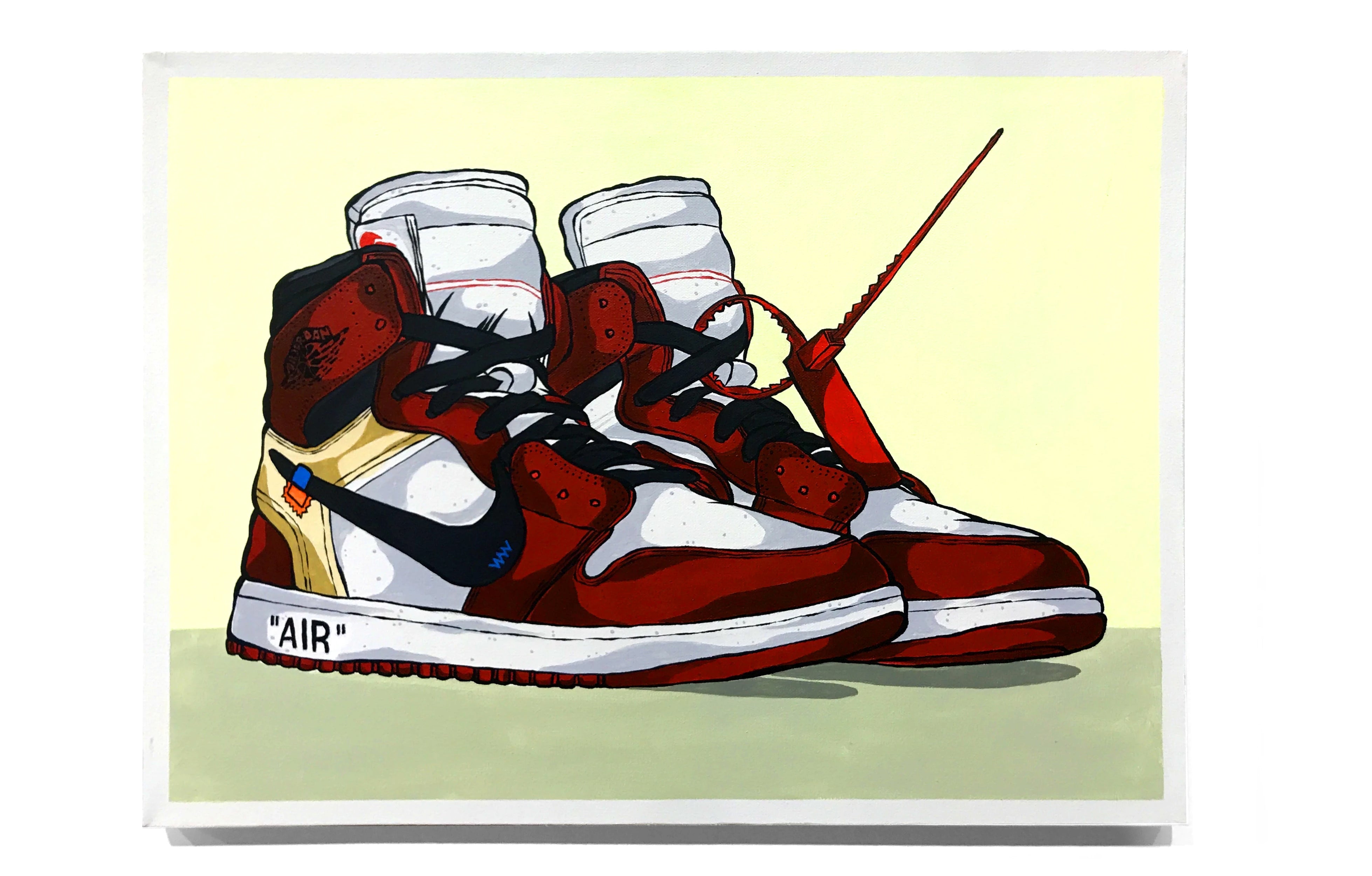 jordan 1 off white drawing