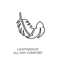 feather lightweight all day comfort design