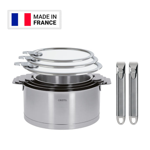 Cristel Strate Cookware Set in Stainless Steel