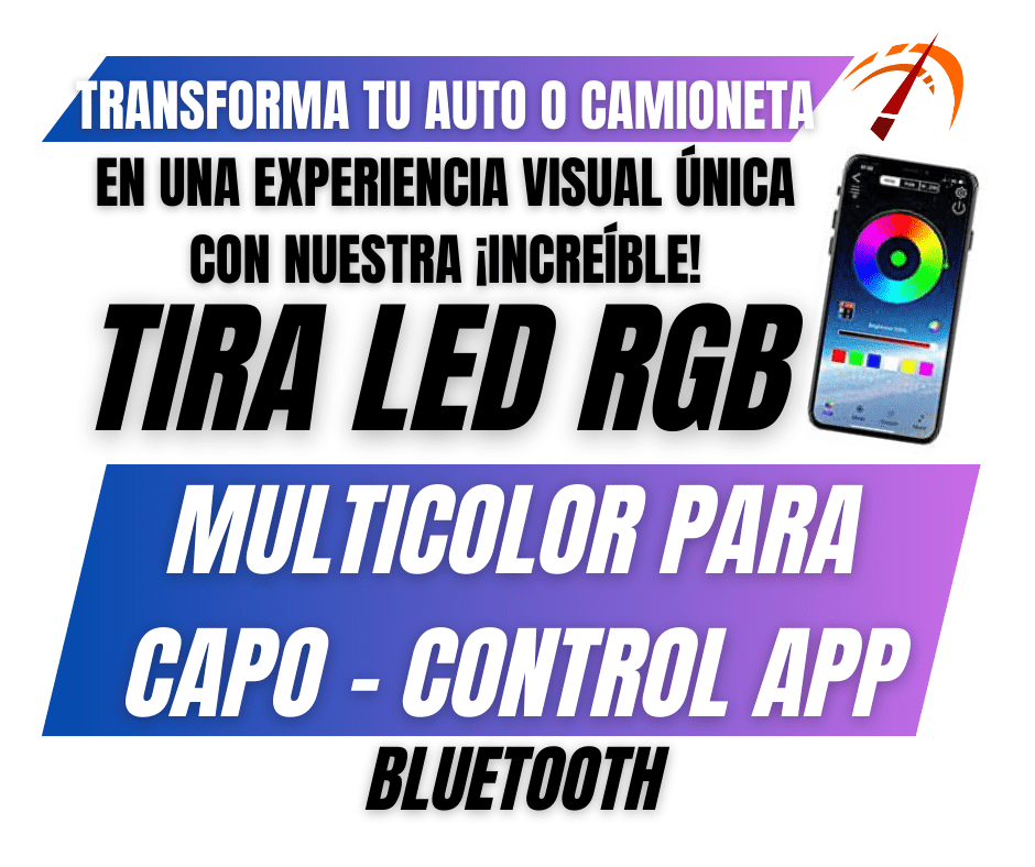 TIRA LED RGB MULTICOLOR PARA CAPO DE COCHE – Joskastore