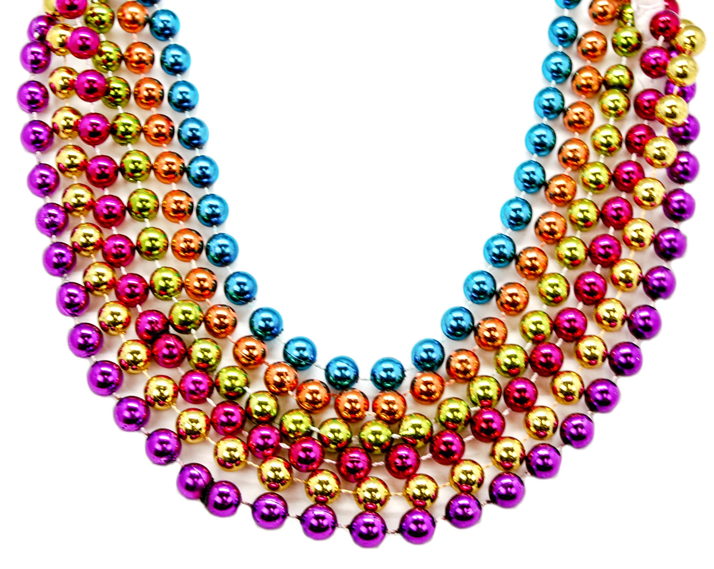 Party Beads Bulk Dozen 7 Colors 6541C
