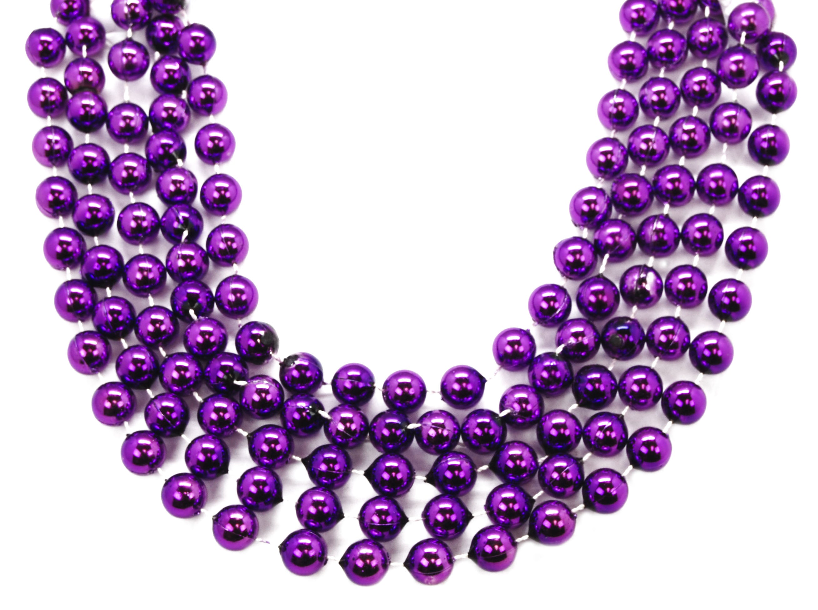 4812mm Round Beads Purple & Gold