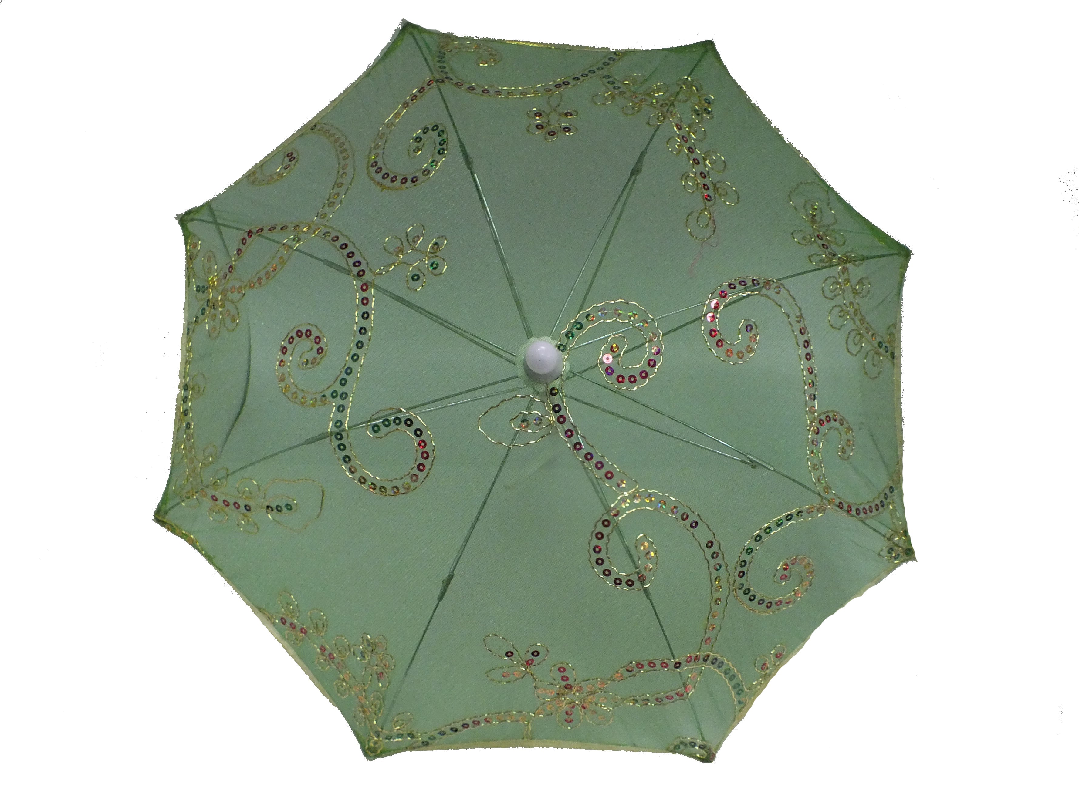 vidaXL Fishing Umbrella Green 118x94