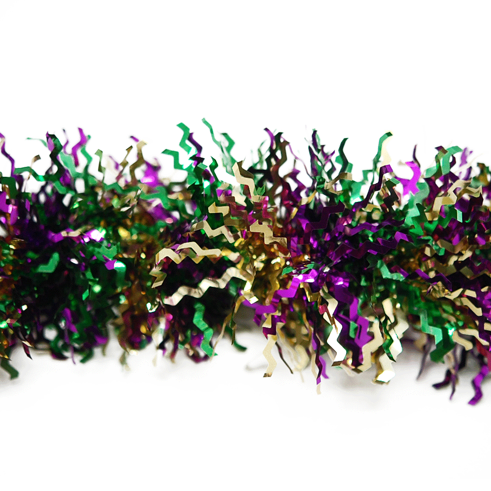 Purple Iridescent Tinsel Garland, Mardel