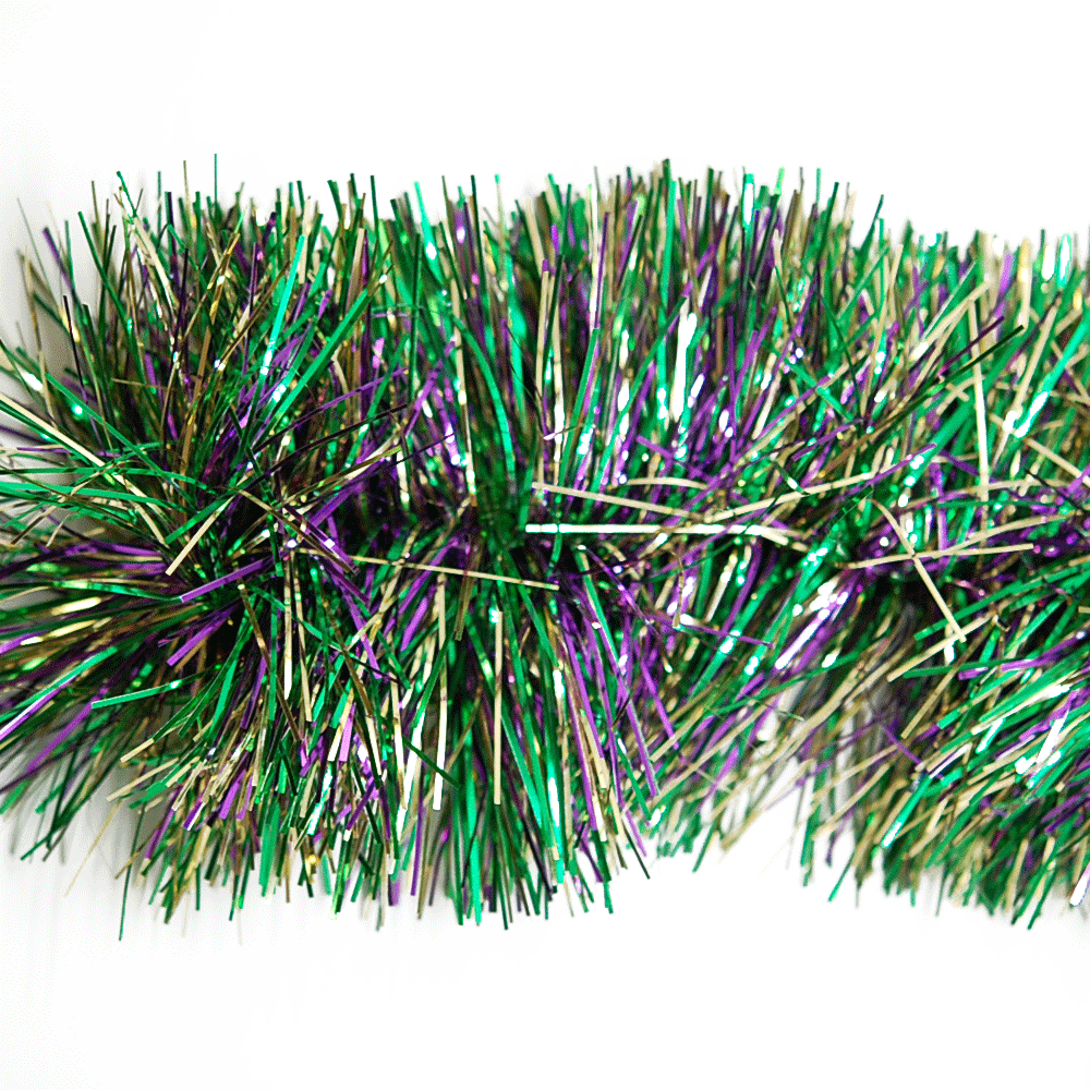  Yookat 6 Pieces Mardi Gras Tinsel Garland Metallic