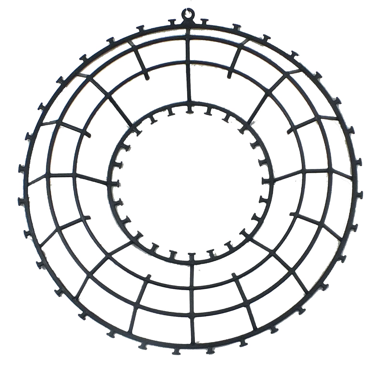 14 Wire Wreath Frame: 4-Wire Black [MD063602] 