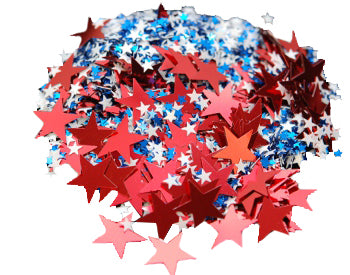 Red White and Blue Pom Poms – US Novelty