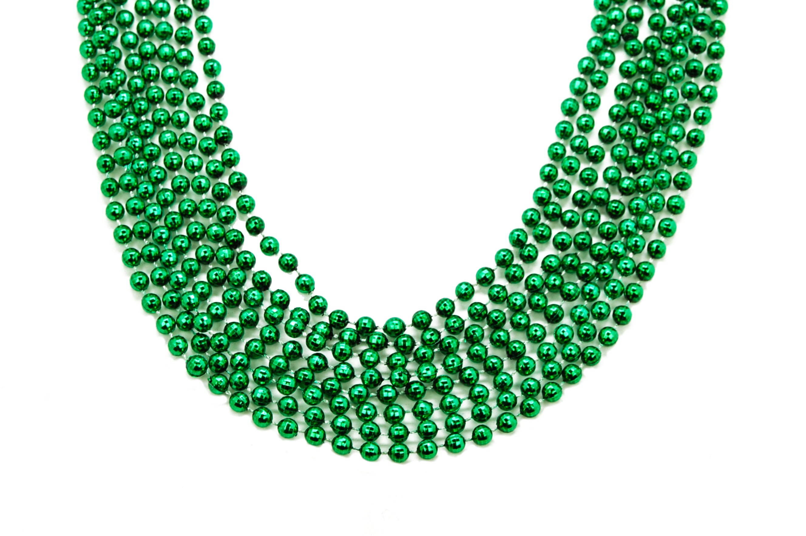 Temicle 12 Pcs 33 Mardi Gras Beads Necklace - 7mm Gold Green Purple  Plastic Bead Necklaces Bundle for Mardi Gras Throws, Party Costume, St  Patrick's